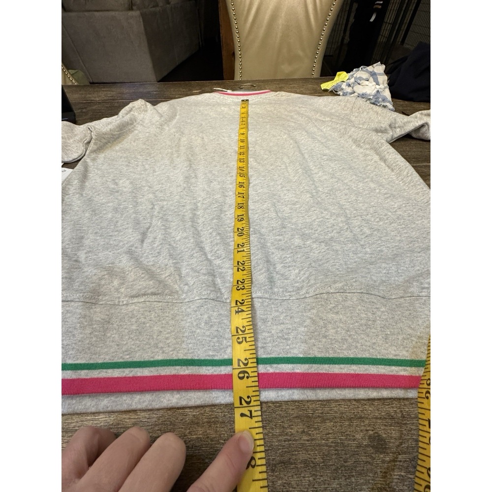Shiraleah Pickleballer Sweatshirt Size L Pink Green Preppy Country Club - Picture 11 of 13